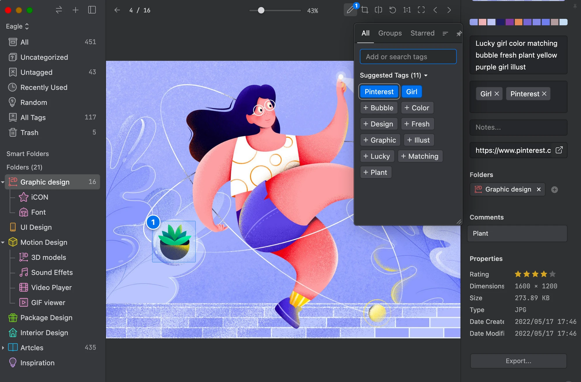 Image from Eagle — Image Tagging 
